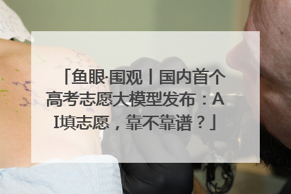 鱼眼·围观丨国内首个高考志愿大模型发布：AI填志愿，靠不靠谱？