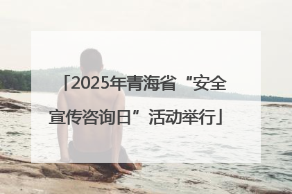 2025年青海省“安全宣传咨询日”活动举行