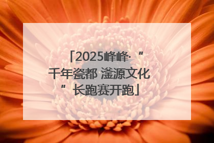 2025峰峰·“千年瓷都 滏源文化”长跑赛开跑
