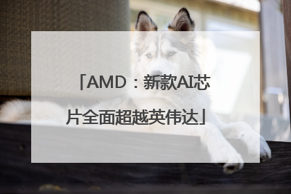 AMD：新款AI芯片全面超越英伟达