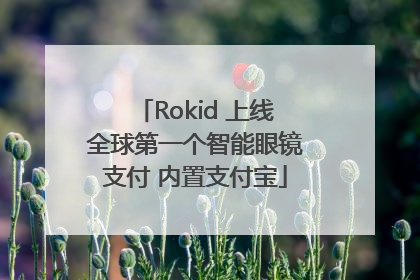 Rokid 上线全球第一个智能眼镜支付 内置支付宝